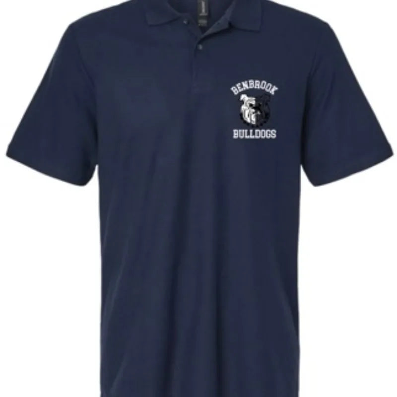 Bulldog Navy Embroidered Polo